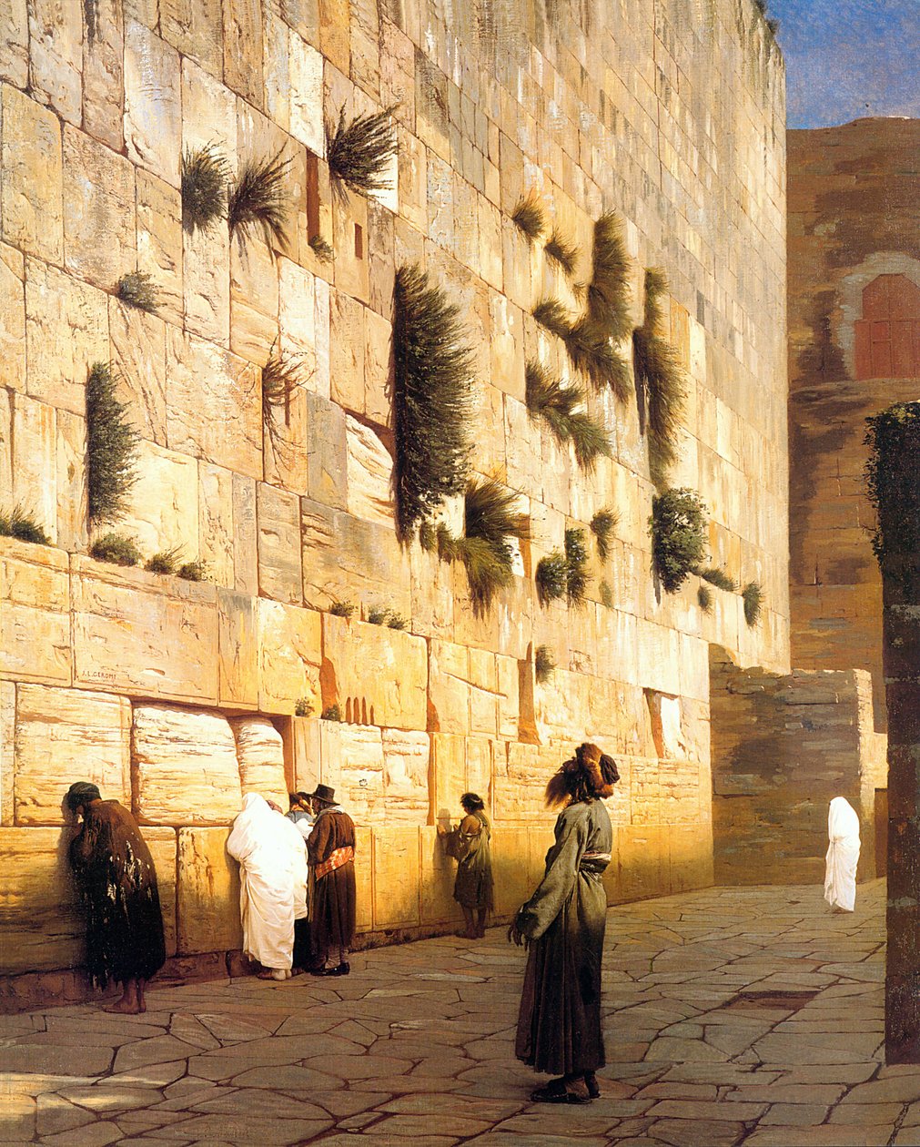 Salamon fala Jeruzsálem alkotó: Jean Leon Gerome