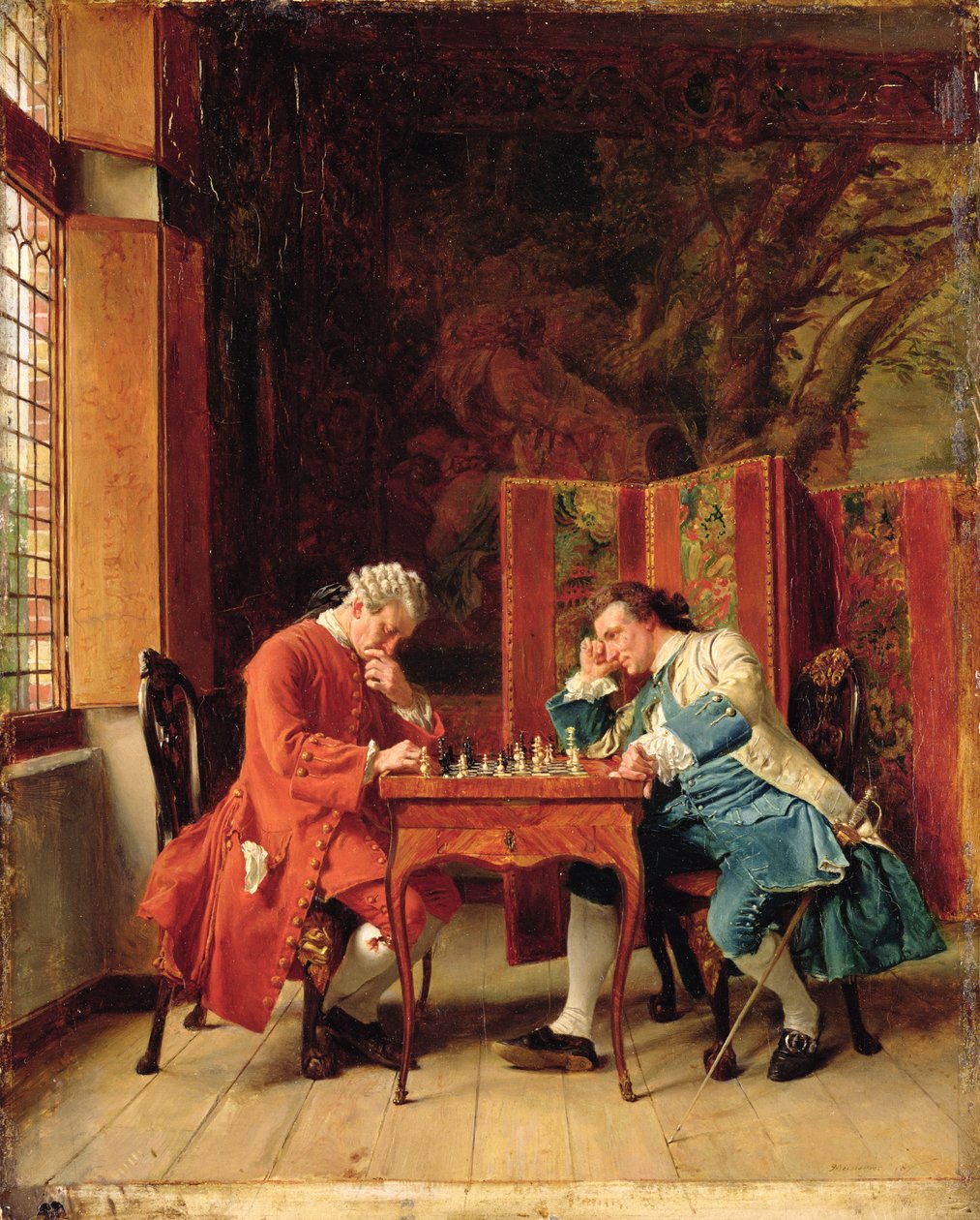 A sakkozók, 1856 alkotó: Jean Louis Ernest Meissonier