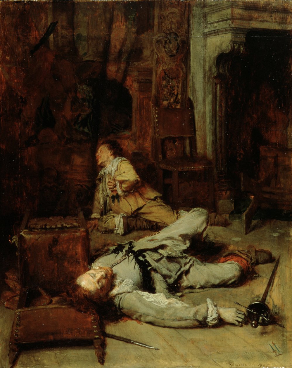 A kártyajáték vége, 1865 alkotó: Jean Louis Ernest Meissonier