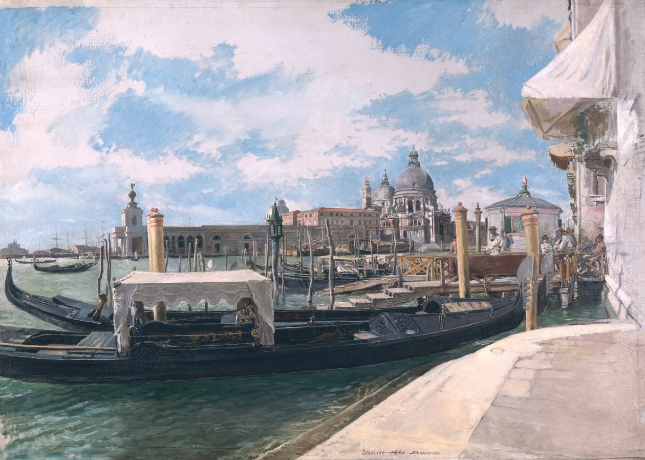 A Canal Grande, Velence, 1888 alkotó: Jean Louis Ernest Meissonier