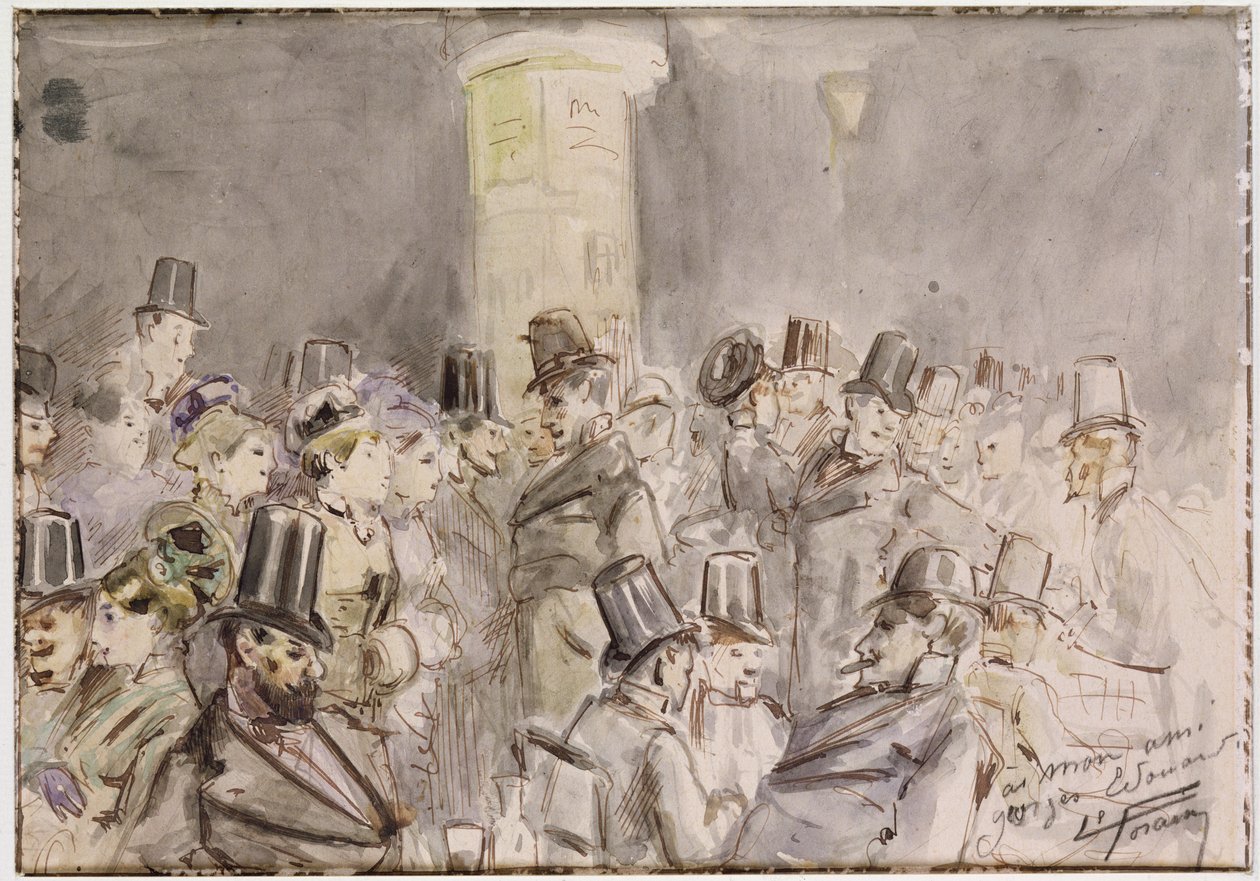 Egy párizsi körút, 1880 alkotó: Jean Louis Forain