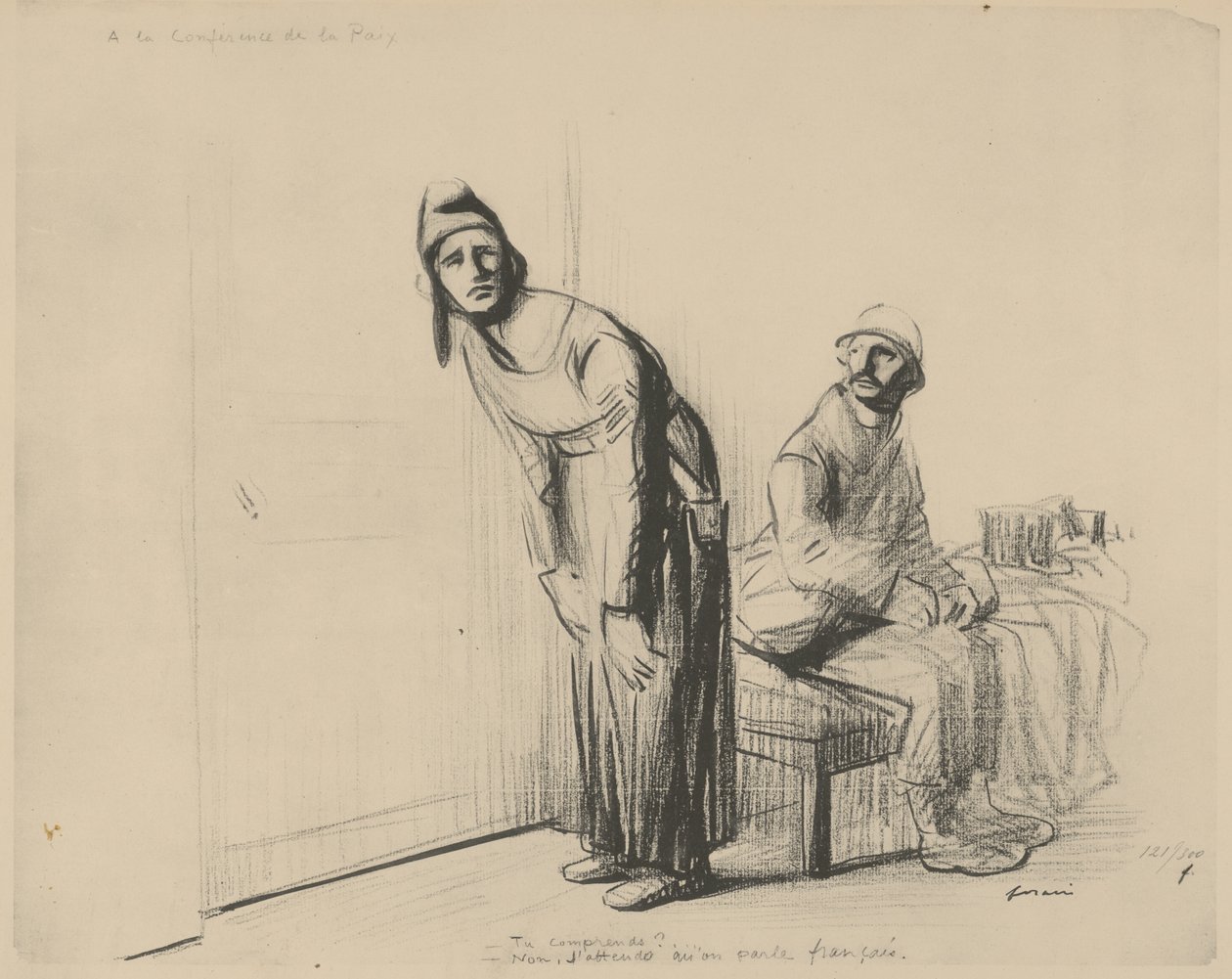 A békekonferencián, 1919 alkotó: Jean Louis Forain