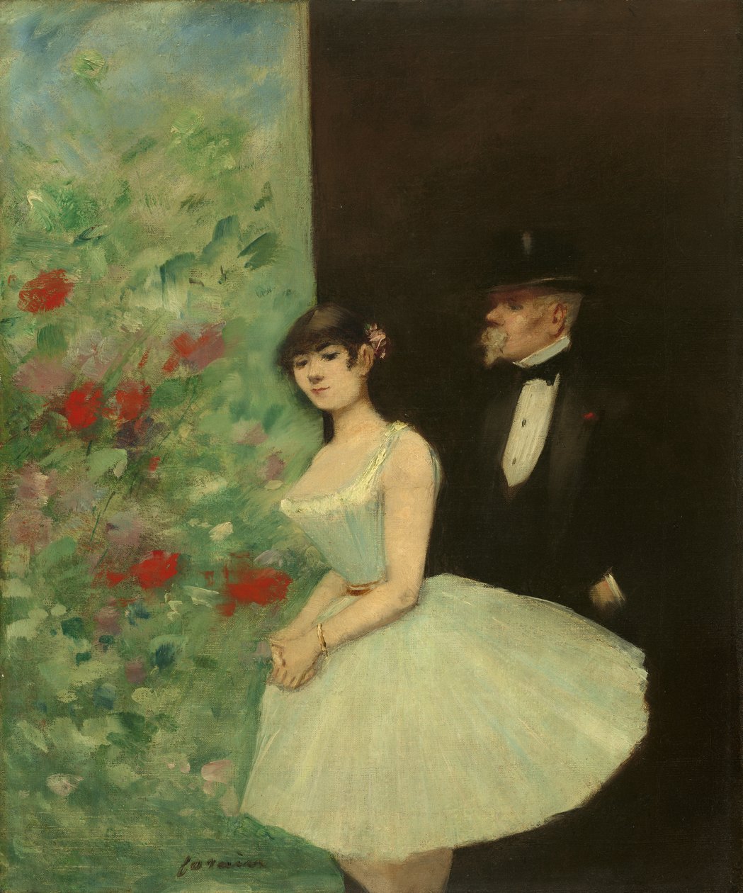A kulisszák mögött, 1880 körül alkotó: Jean Louis Forain