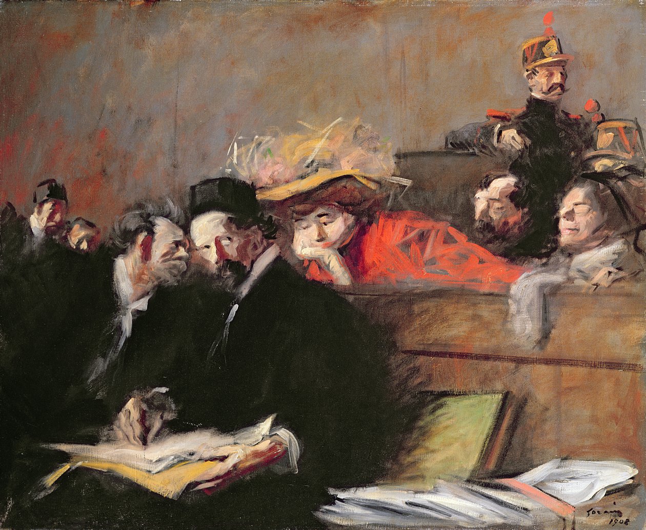 Udvari közönség, 1908 alkotó: Jean Louis Forain