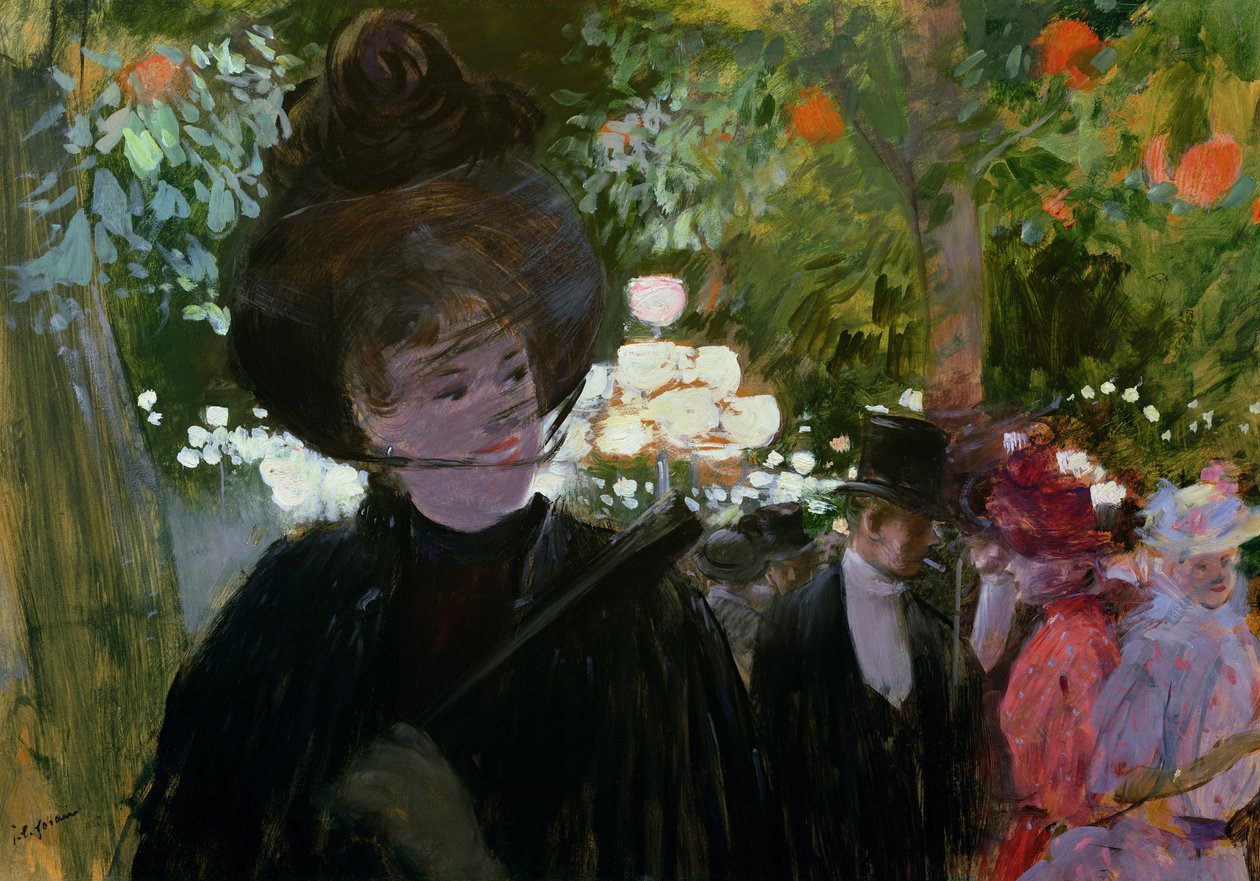 A kert Párizsban, 1882 körül alkotó: Jean Louis Forain
