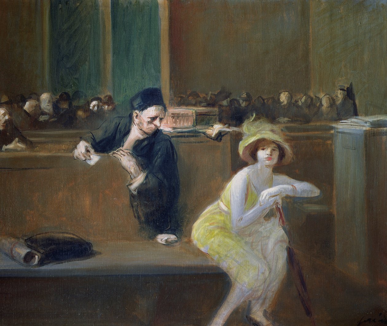 Törvényszéki jelenet alkotó: Jean Louis Forain