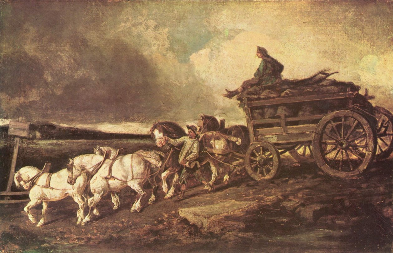 Szénkocsi alkotó: Theodore Gericault