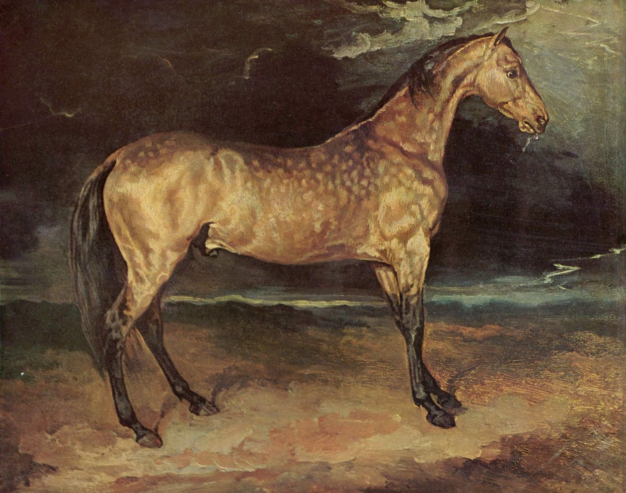 Ló zivatarban alkotó: Theodore Gericault