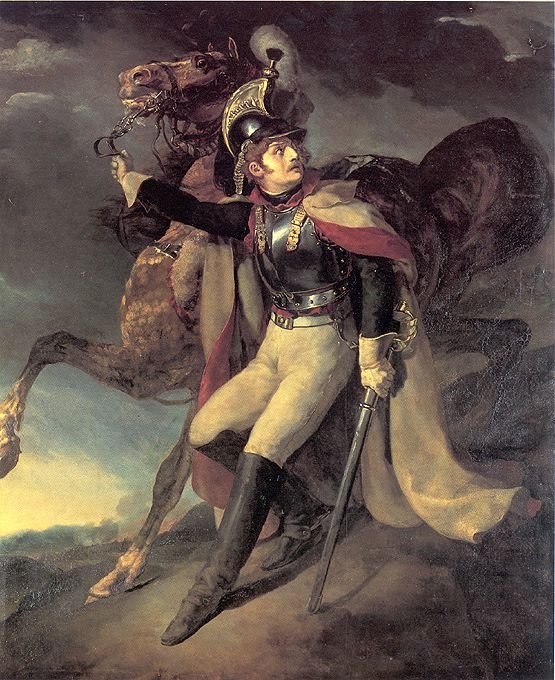 Sebesült Cuirassier elhagyja a csatamezőt alkotó: Theodore Gericault