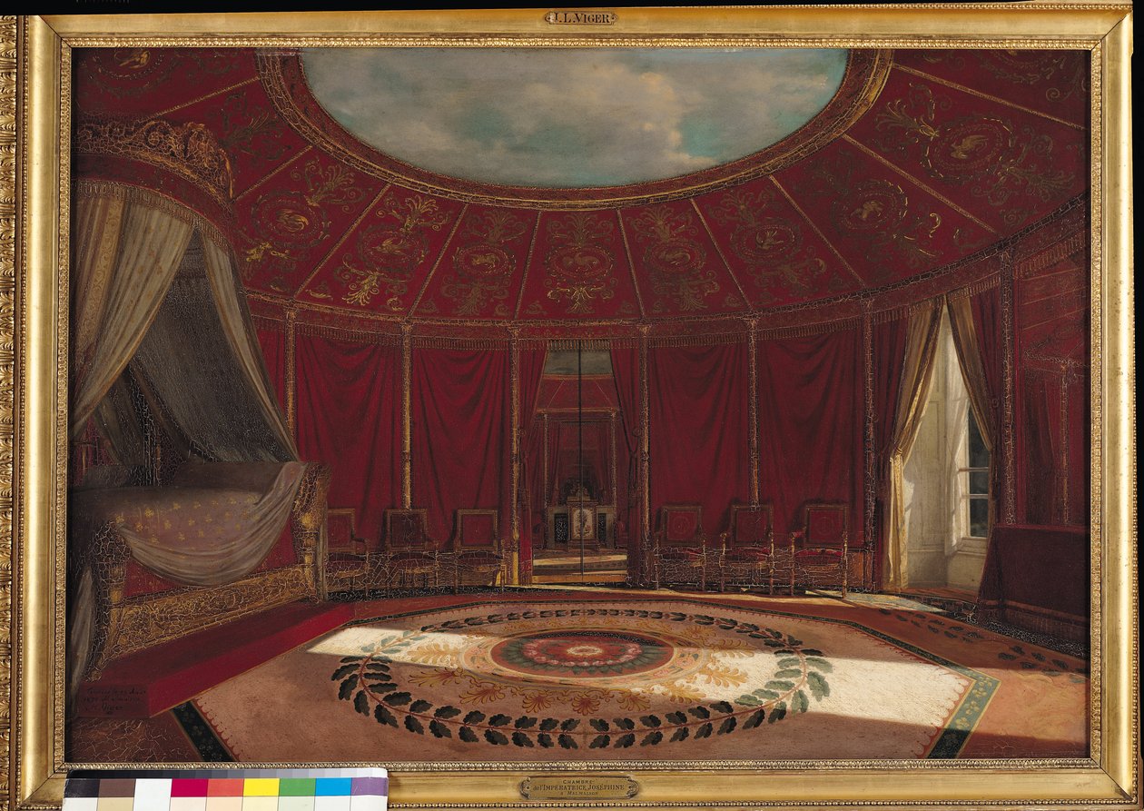 Josephine császárné (1763-1814) hálószobája Malmaisonban, 1870 alkotó: Jean Louis Victor Viger du Vigneau