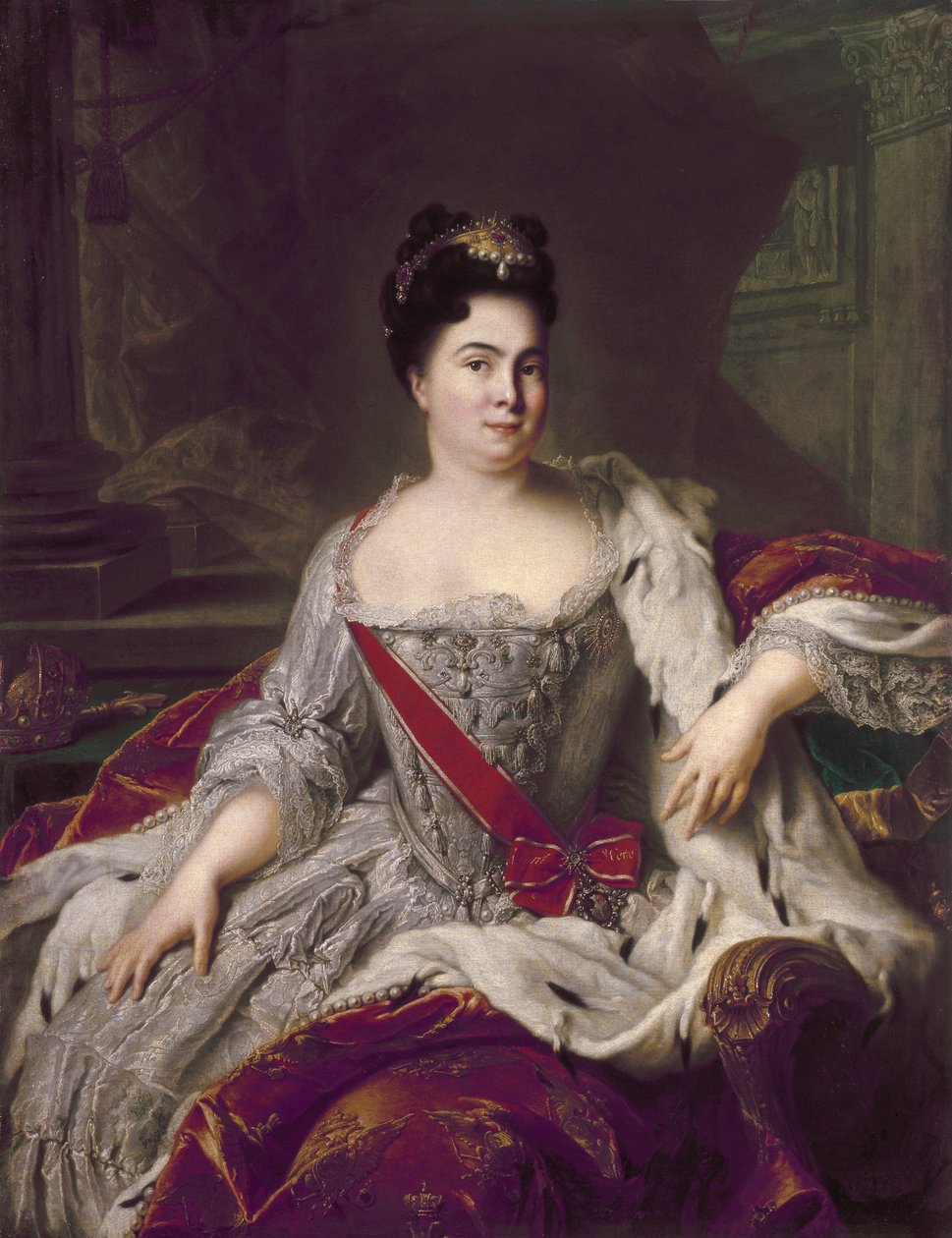 I. Katalin arcképe (1684-1727) alkotó: Jean Marc Nattier