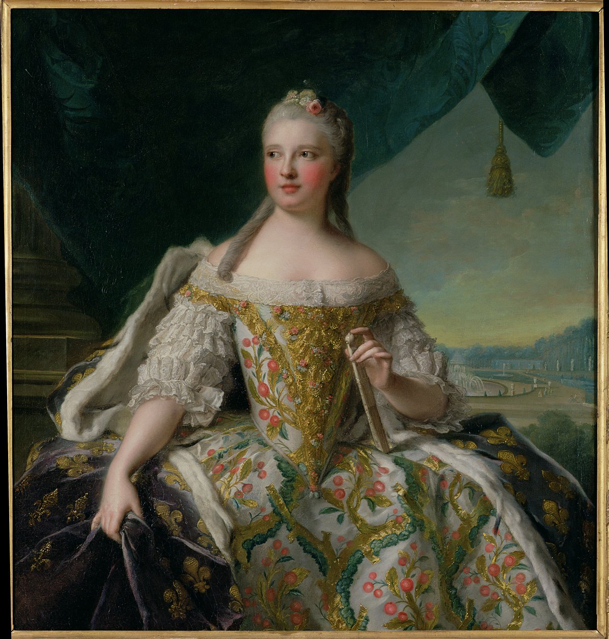 Dauphine Marie-Josephe de Saxe (1731-67) 1751 alkotó: Jean Marc Nattier