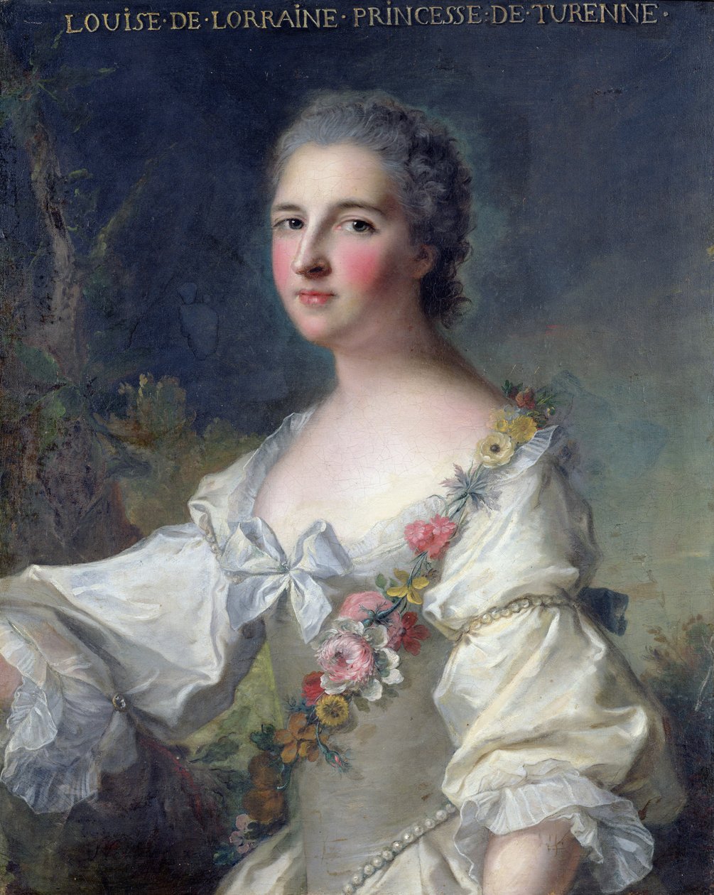 Louise-Henriette-Gabrielle de Lorraine (1718-88) Turenne hercegnője és Bouillon hercegnője, 1746 alkotó: Jean Marc Nattier