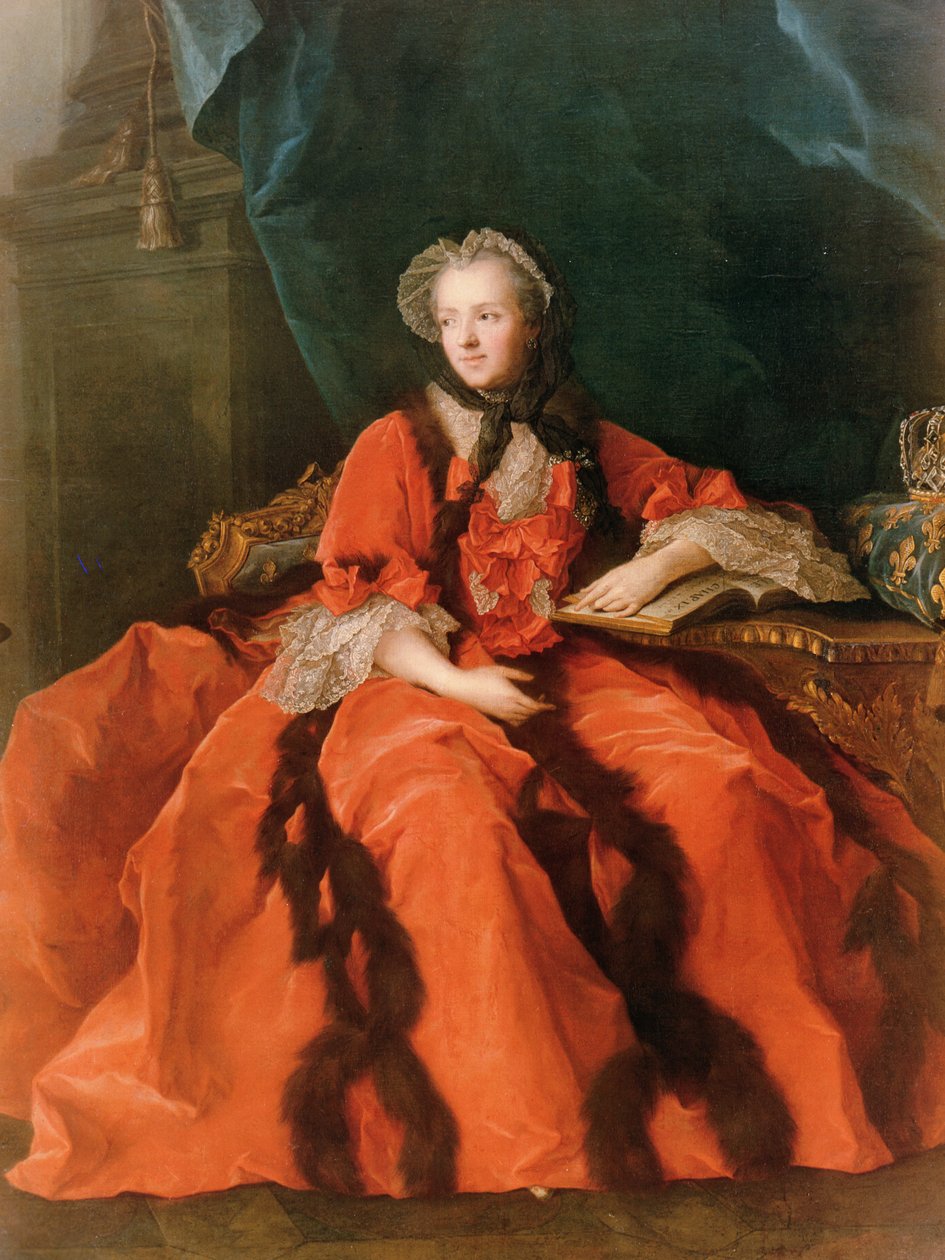 Maria Leszczynska (1703-68) portréja 1762 alkotó: Jean Marc Nattier