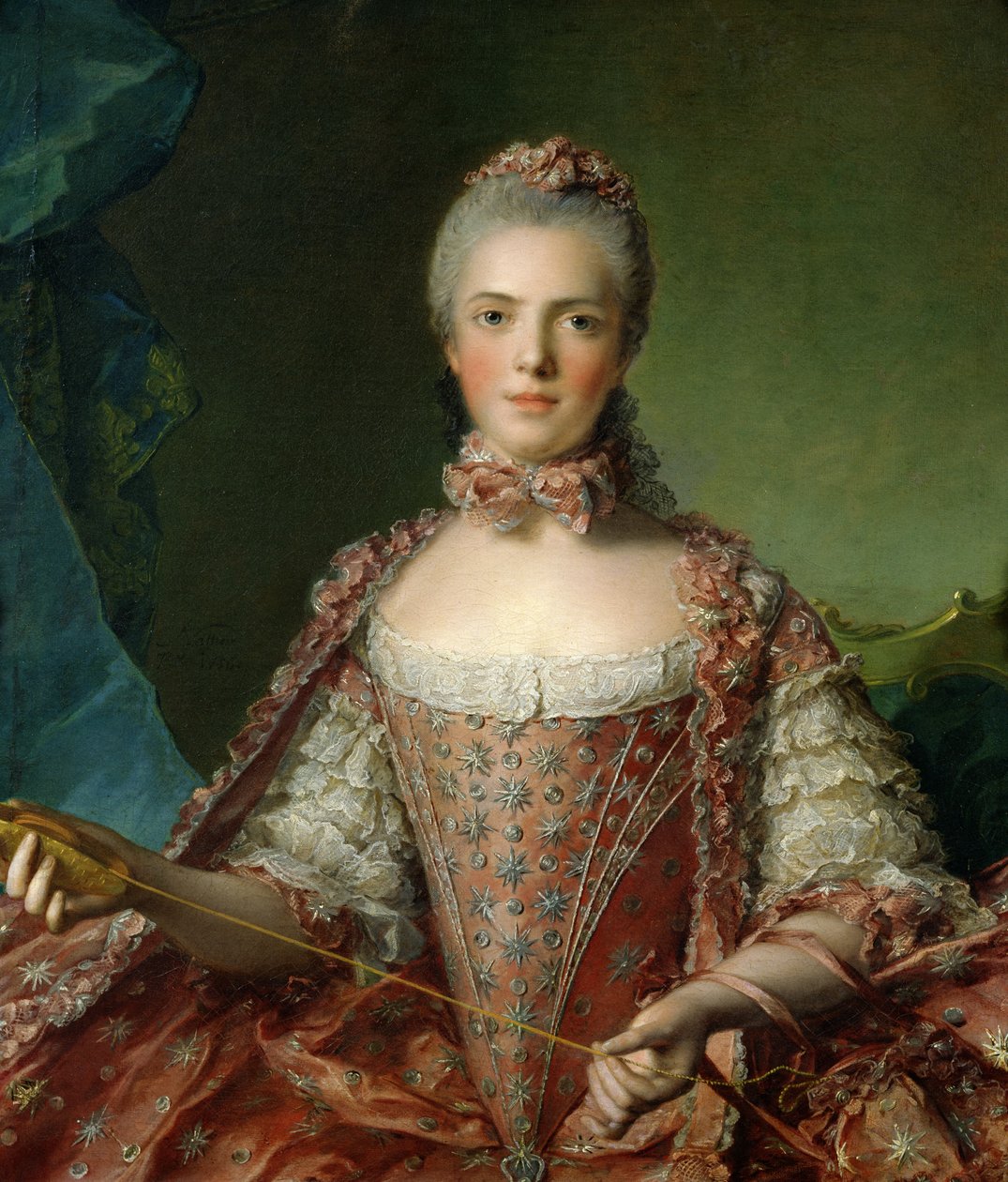 Marie Adelaide (1759-1802) portréja 1756 alkotó: Jean Marc Nattier