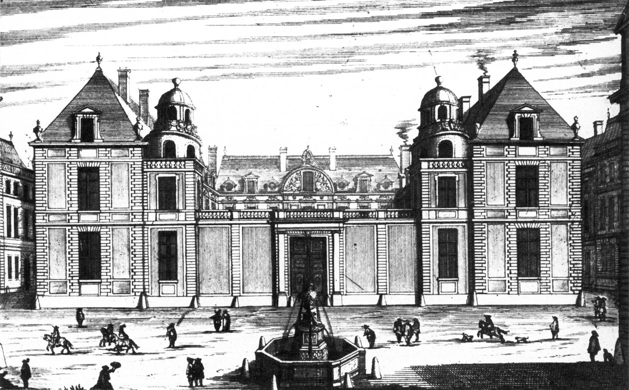 Hotel Tubeuf (Palais Mazarin) utcafront, Marot mellett alkotó: Jean Marot