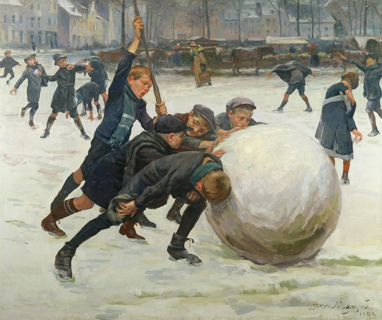 A legóriásabb hógolyó, 1903 alkotó: Jean Mayne