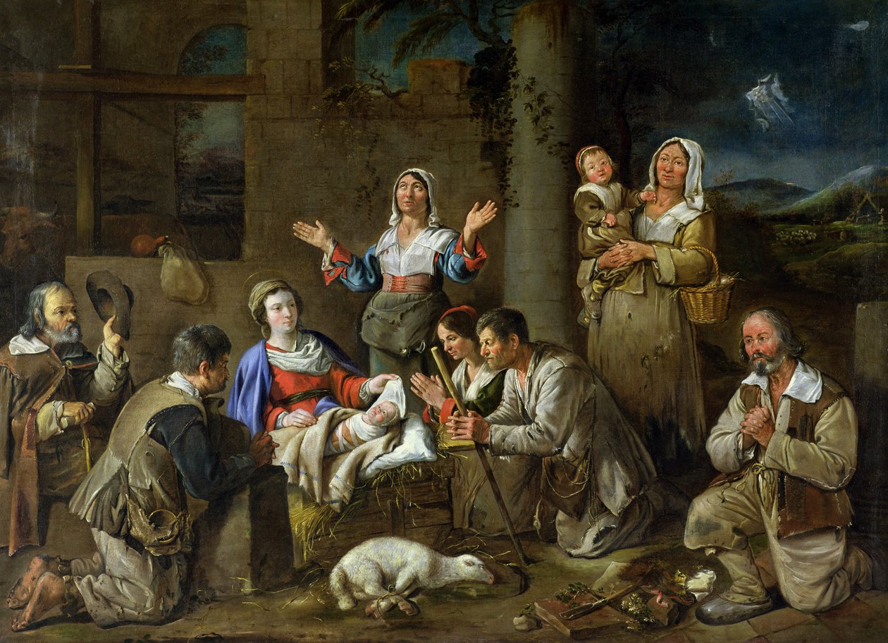 Pásztorok imádása, 1659 körül alkotó: Jean Michelin