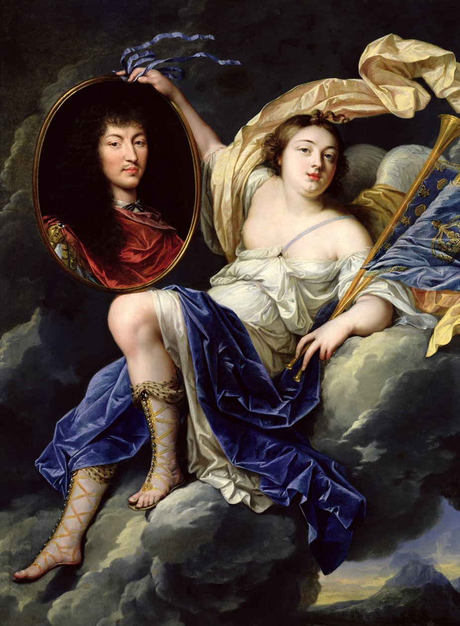 Hírnév XIV. Lajos (1638-1715) portréjának bemutatása Franciaországnak alkotó: Jean Nocret
