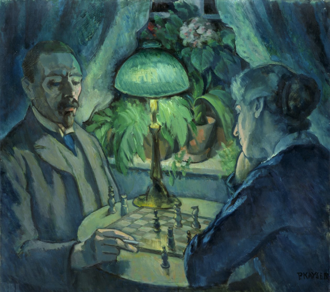 Sakkozás, 1925 alkotó: Jean Paul Kayser
