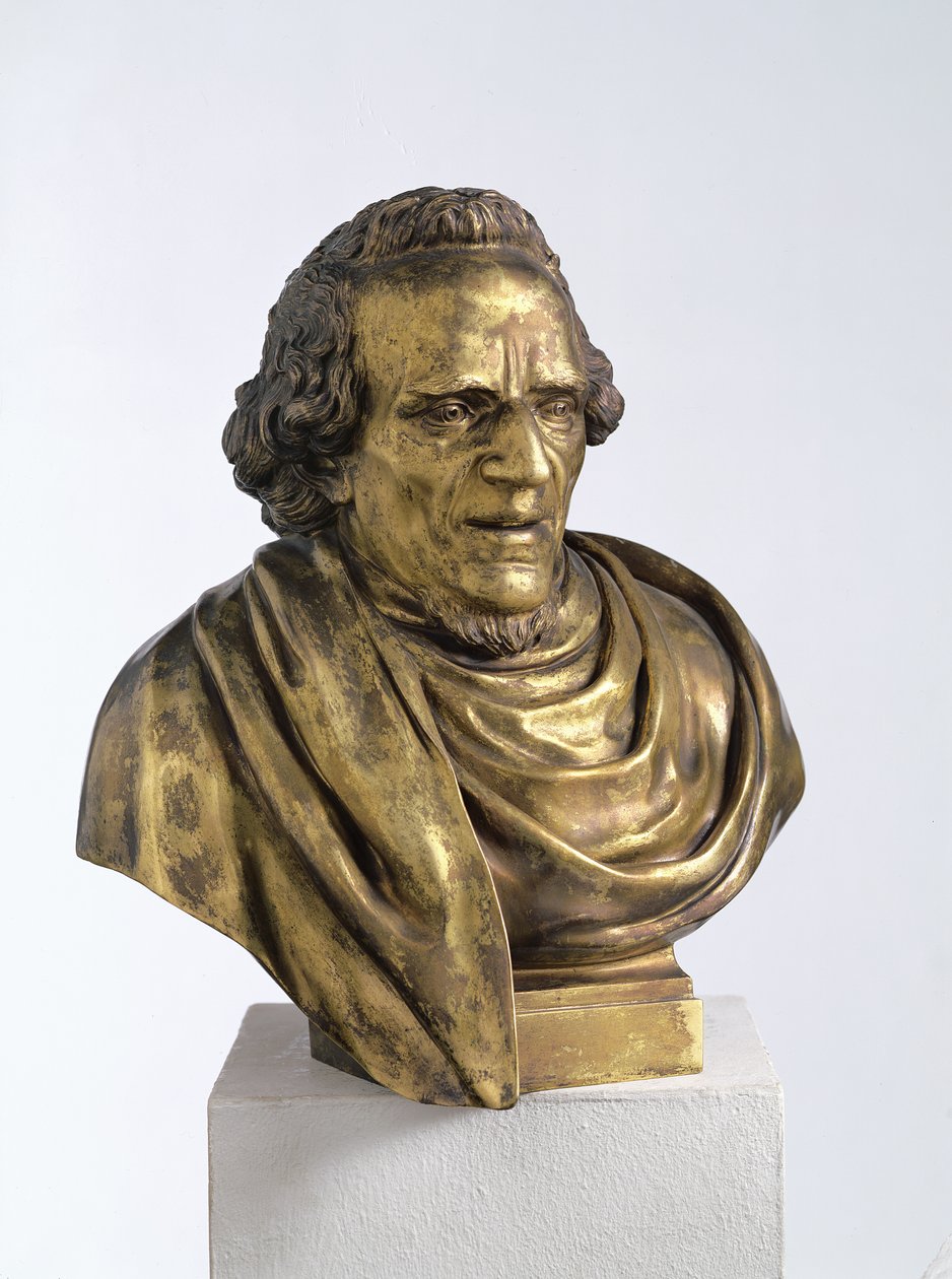 Moses Mendelssohn (1729-86) portréja, 1785 (bronz) alkotó: Jean Pierre Antoine Tassaert