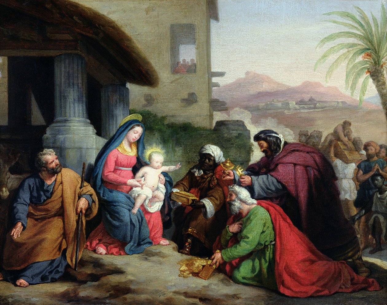 A mágusok imádása, 1833-36 alkotó: Jean Pierre Granger
