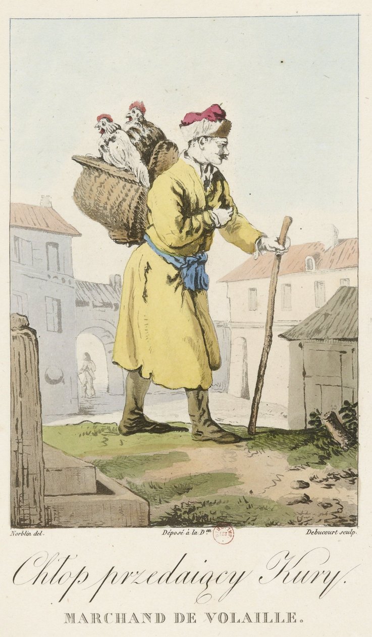Norblin - Baromfi kereskedő alkotó: Jean Pierre Norblin de La Gourdaine