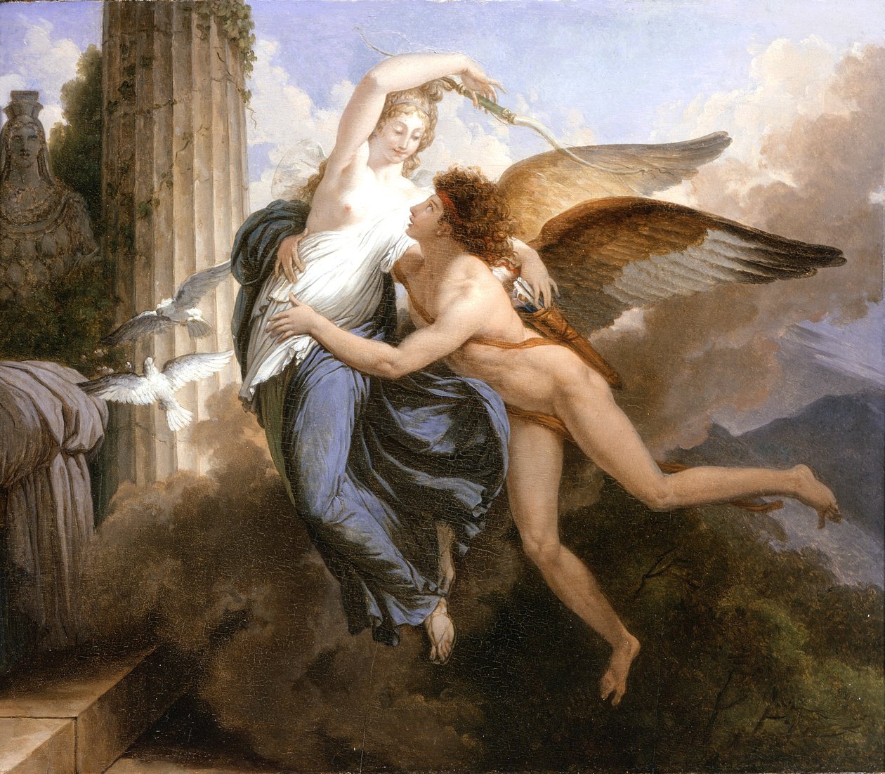 Ámor és Psyche újraegyesülése, 1789-1792 alkotó: Jean Pierre Saint Ours
