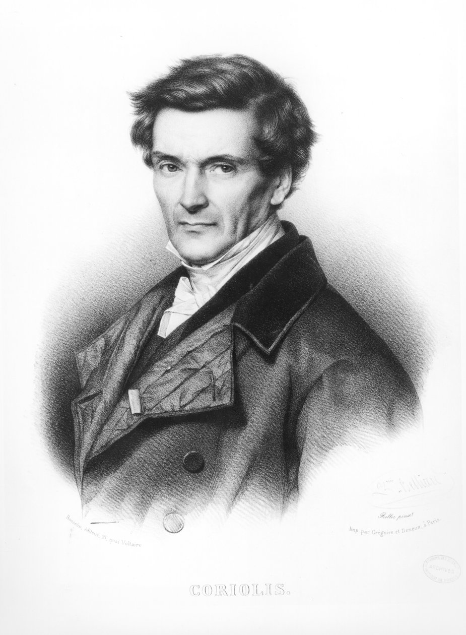 Gustave Gaspard Coriolis (1792-1843) portréja Zephirin Felix Jean Marius Belliard (1798) metszete. alkotó: Jean Roller