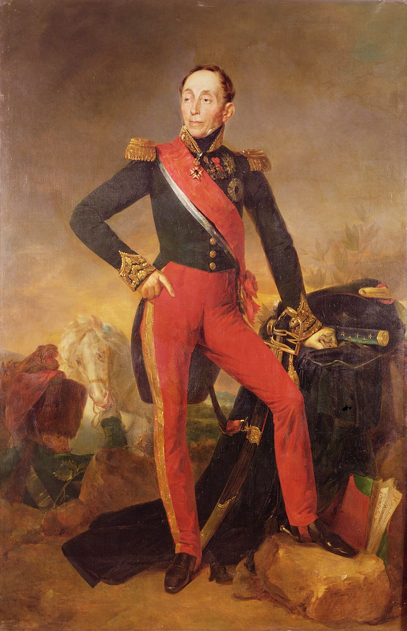 Emmanuel de Grouchy márki (1766-1847) francia marsall portréja, 1835 körül alkotó: Jean Sebastien Rouillard