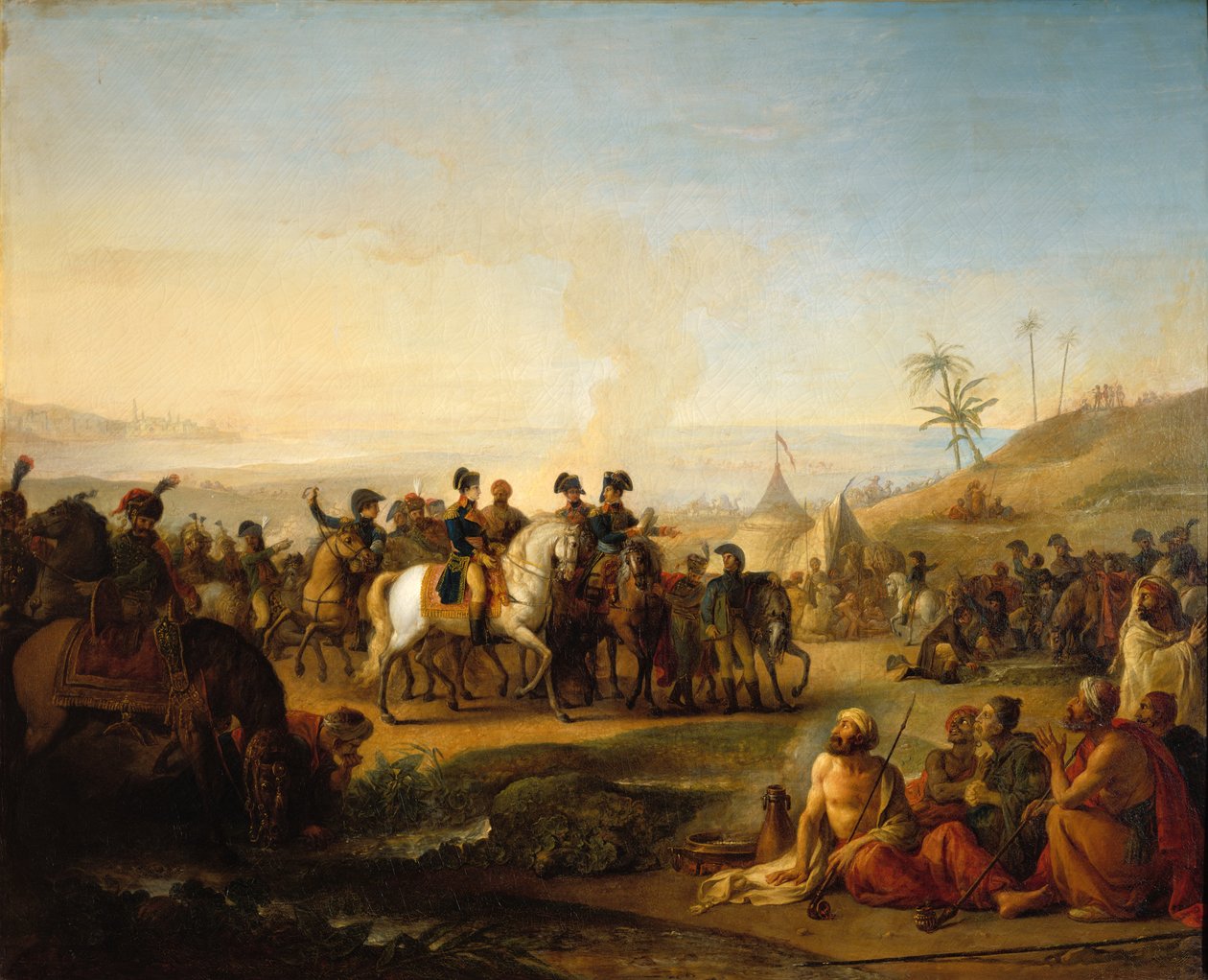 Bonaparte tábornok meglátogatja Mózes szökőkútját, Sínai közelében, 1798. december 28-án alkotó: Jean Simon Berthelemy