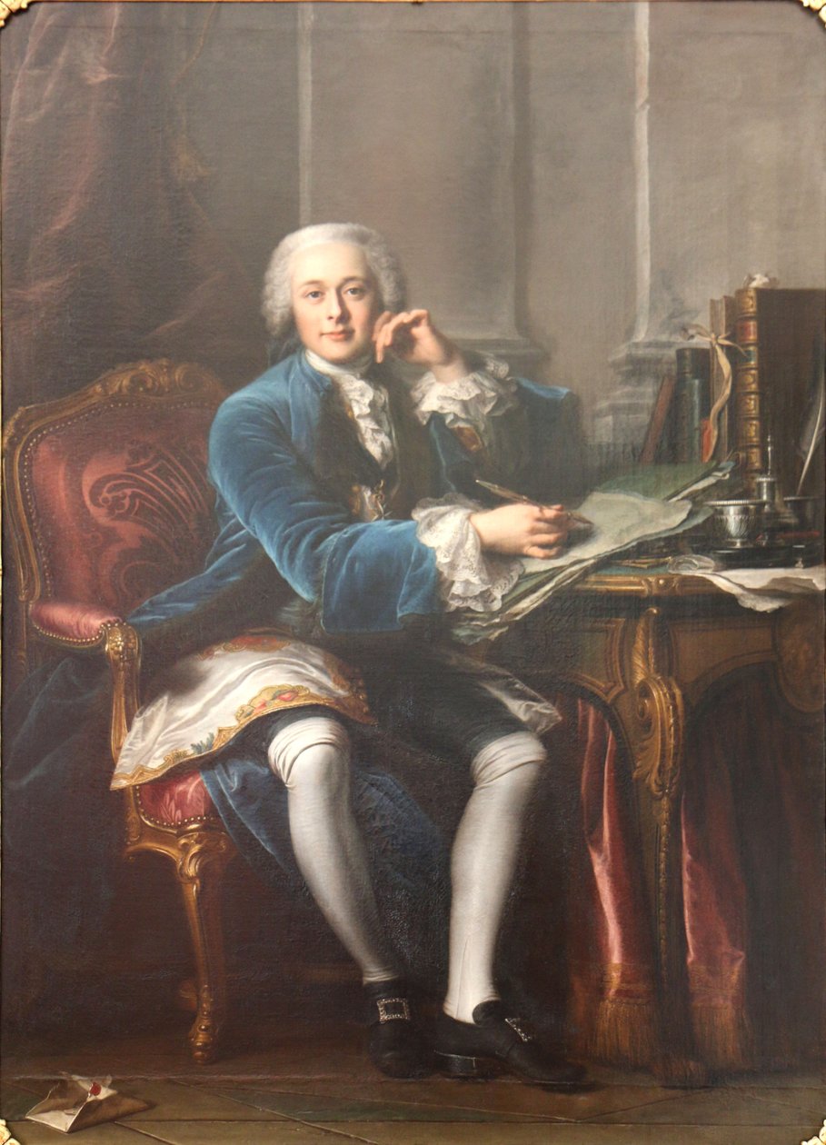 Joseph-François-Xavier de Seytres, de Caumont márki portréja alkotó: Jean Valade