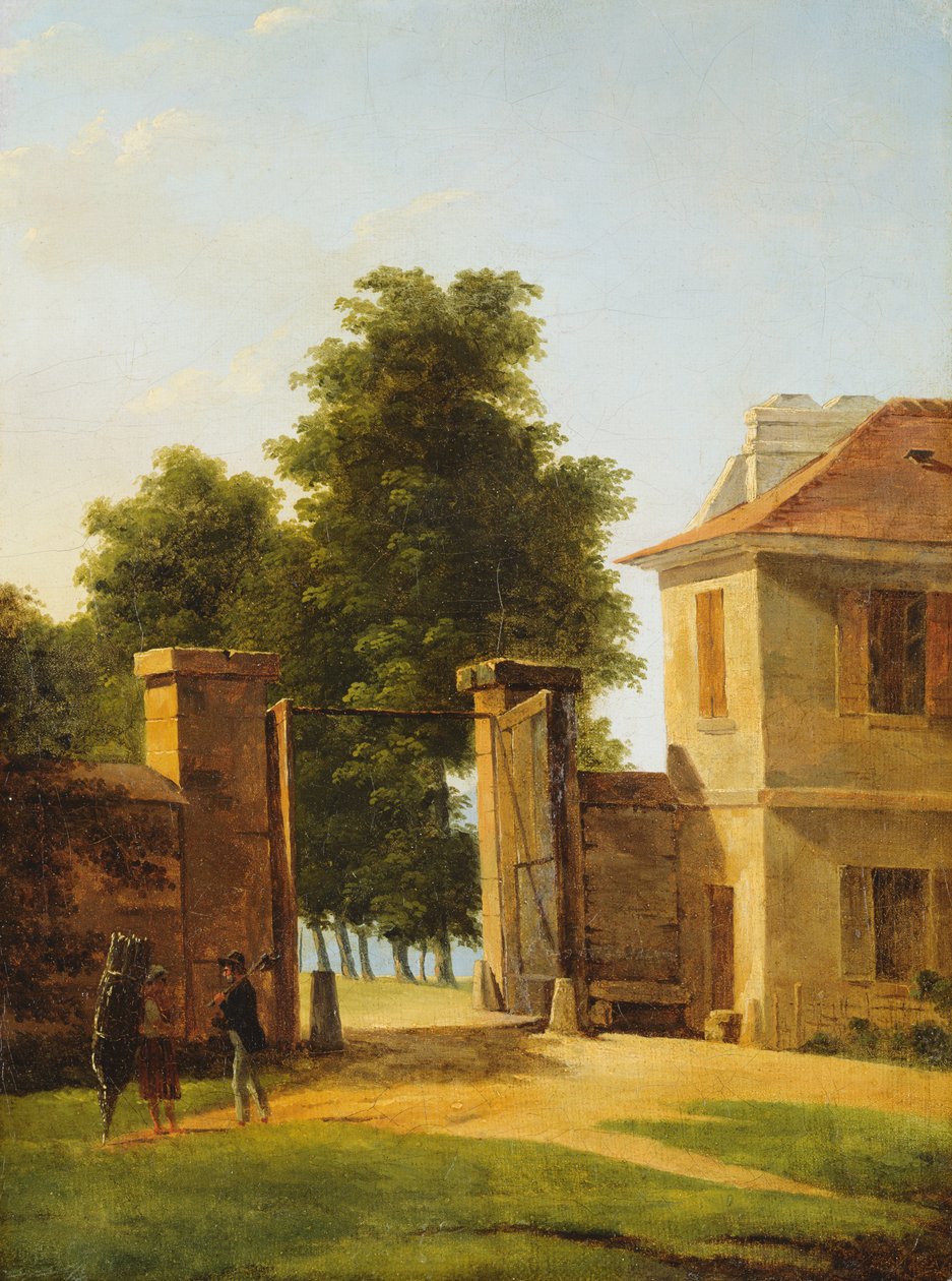 Bejárat a parkba Saint-Cloudnál, 1810-12 körül alkotó: Jean Victor Bertin