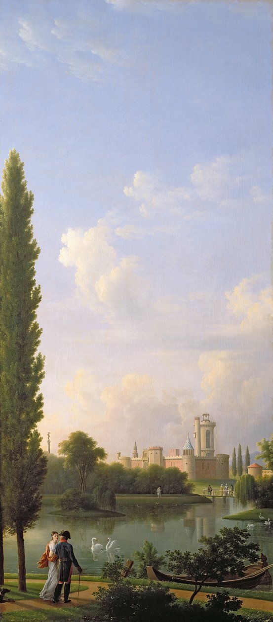 Laxenburg kastély, Bécs közelében, 1810 alkotó: Jean Joseph Xavier Bidauld