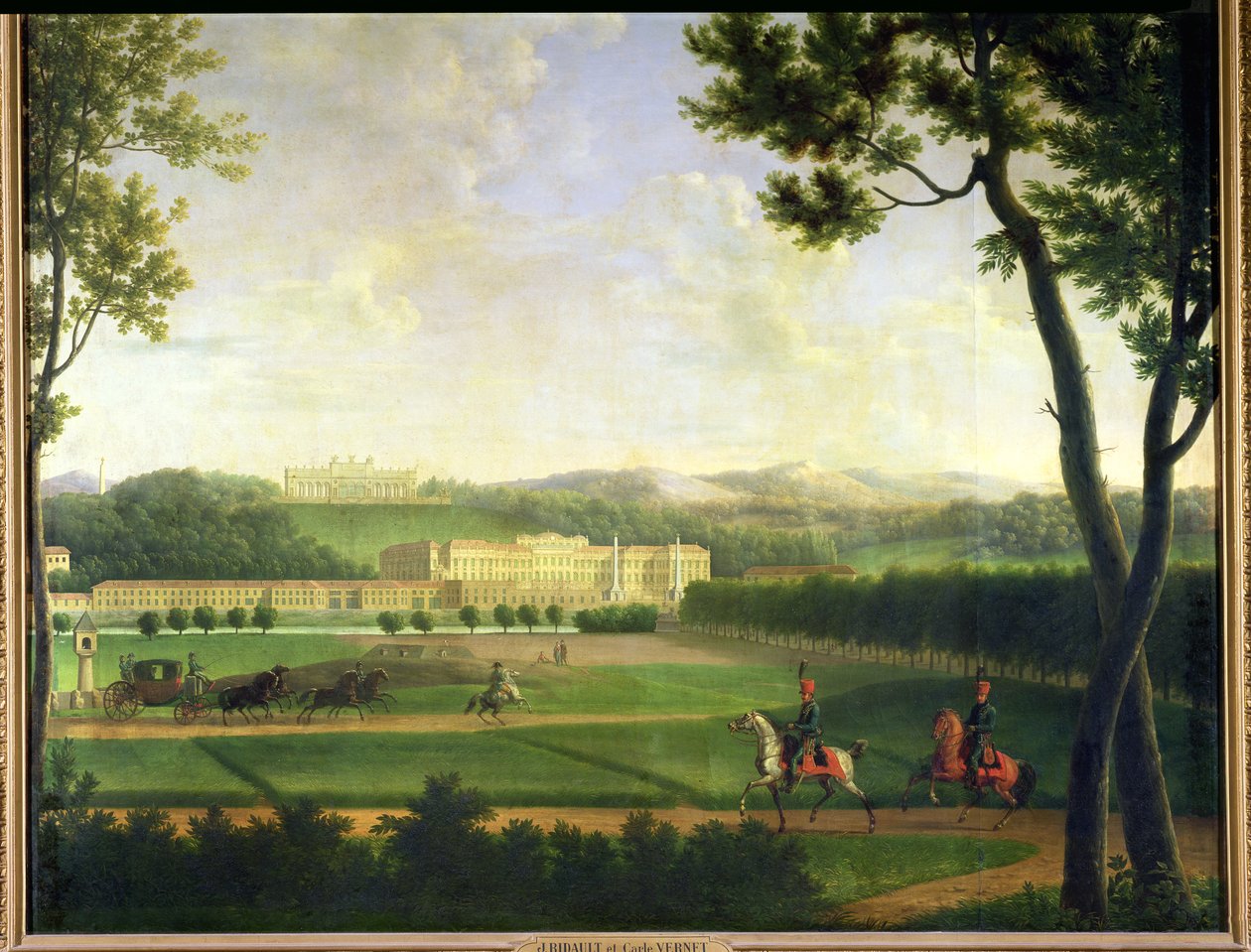 Schloss Schonbrunn, 1810 alkotó: Jean Joseph Xavier Bidauld