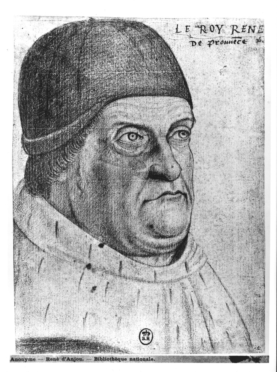 I. René (1409-80) Anjou herceg portréja alkotó: Jean de Court