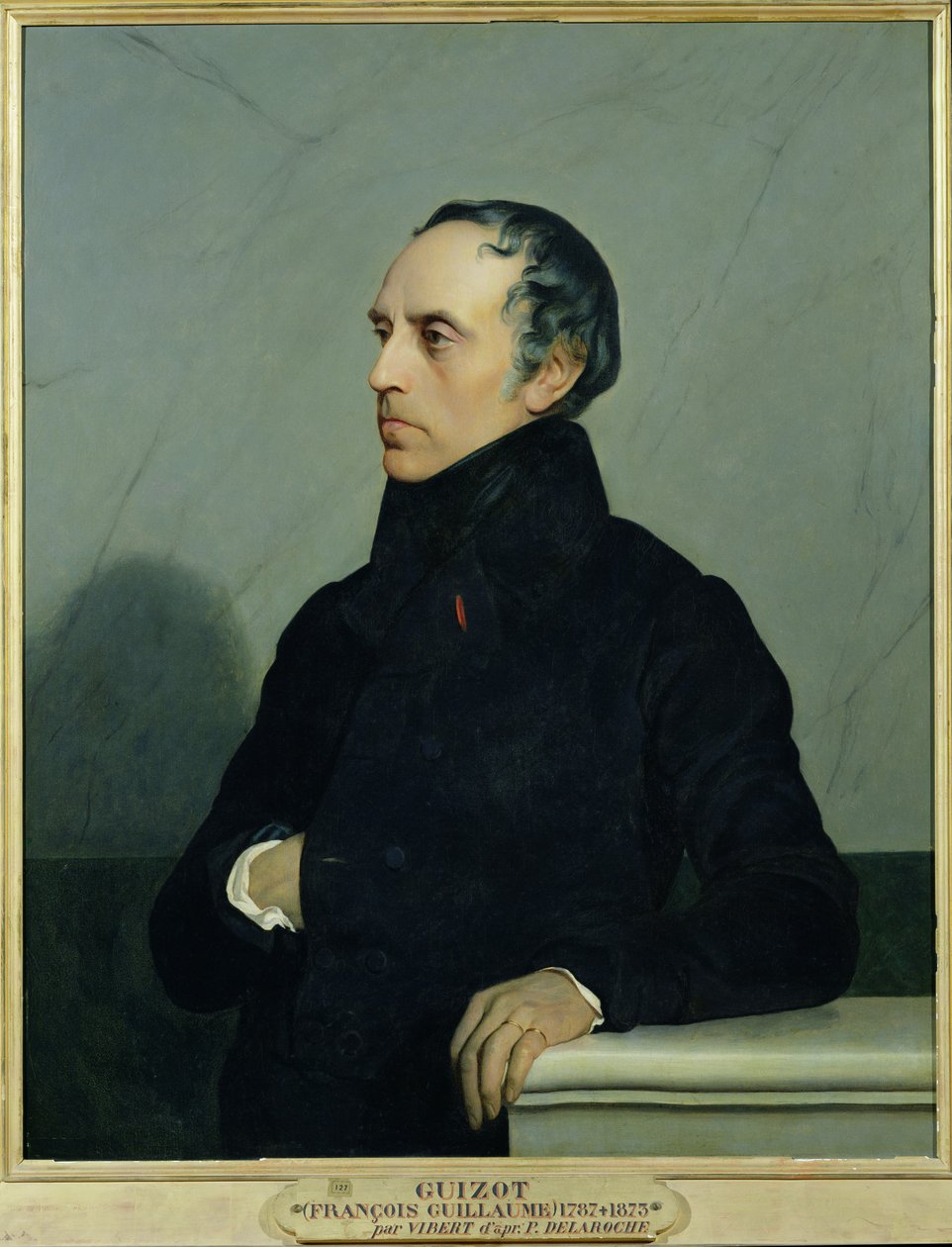 Francois Guizot (1787-1874) Paul Delaroche (1797-1856) festménye nyomán 1878 körül alkotó: Jehan Georges Vibert
