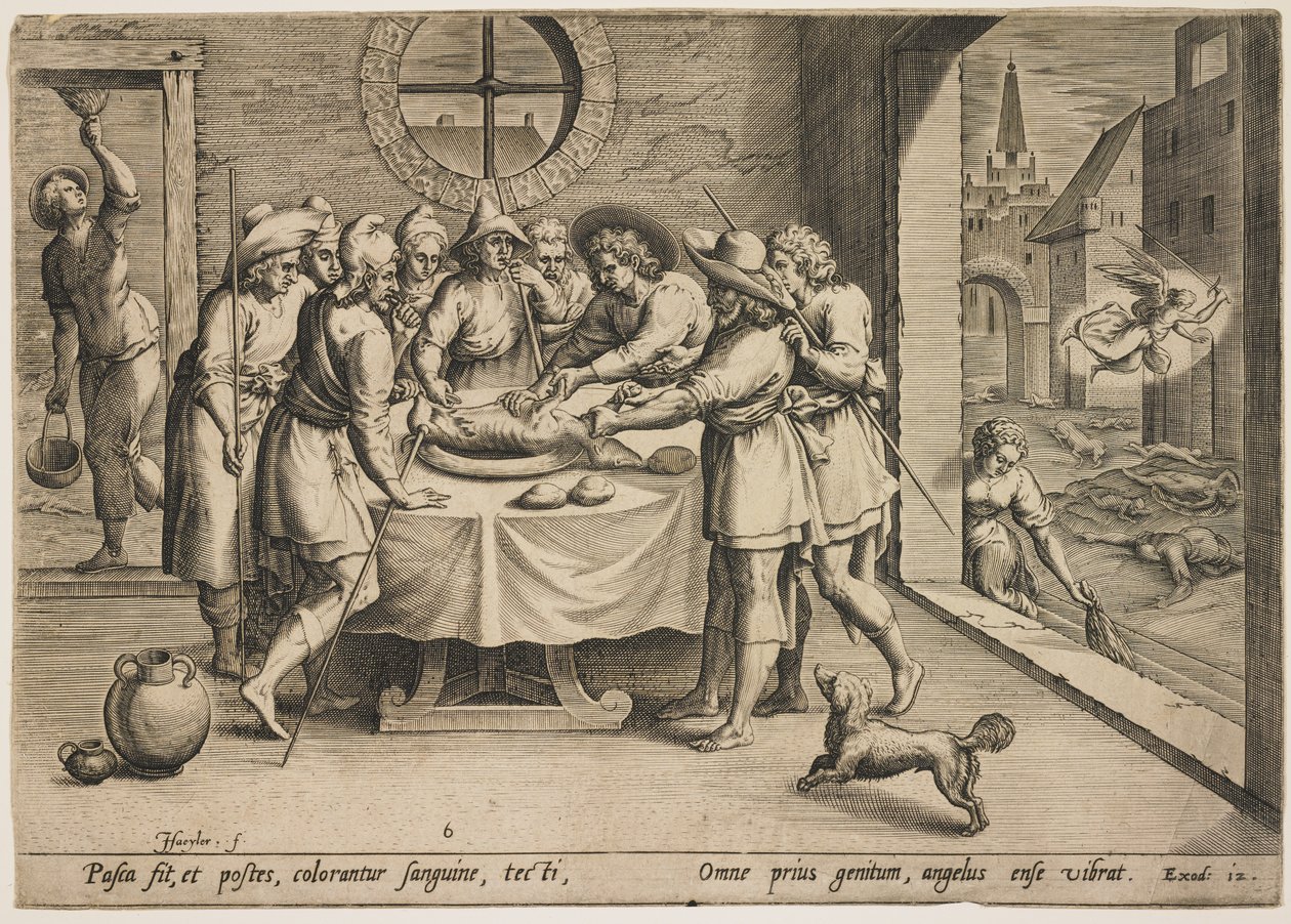 Pészach (2 Mózes 12) alkotó: Jean or Johann Sadeler
