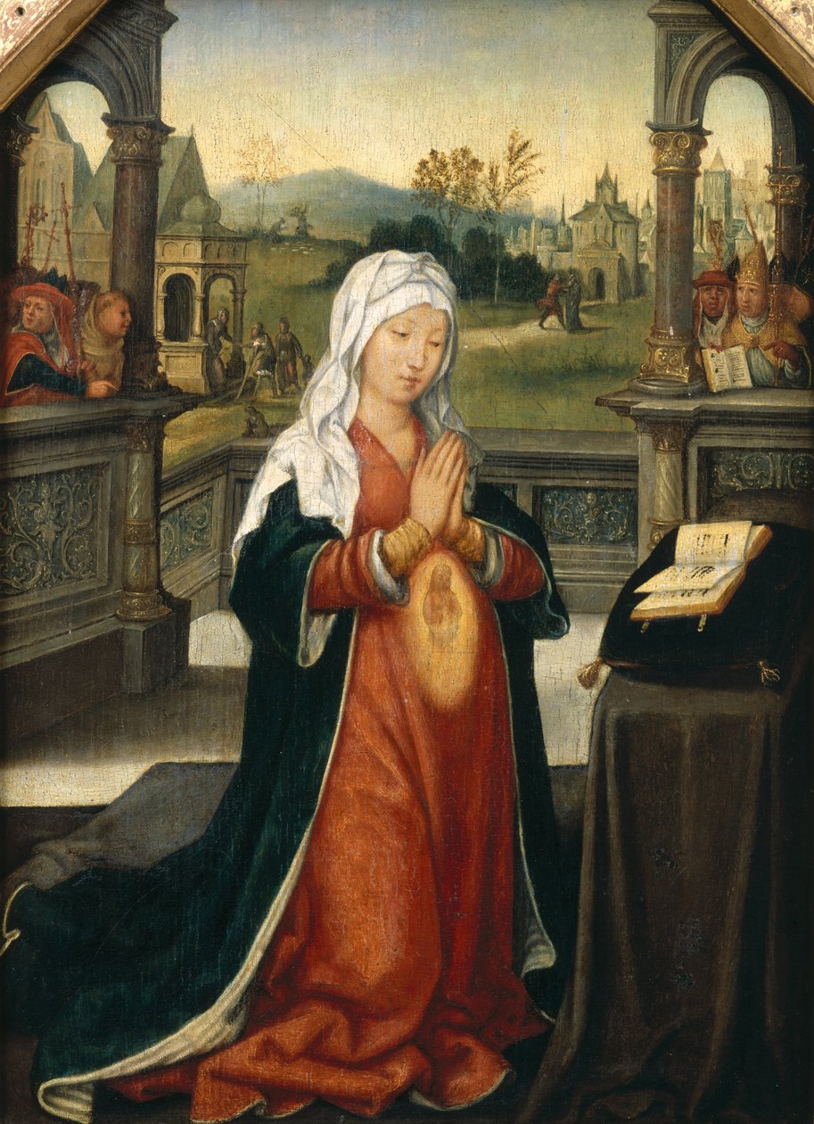 Szent Anna, a Szűzanya fogantatása alkotó: Jean the Elder Bellegambe