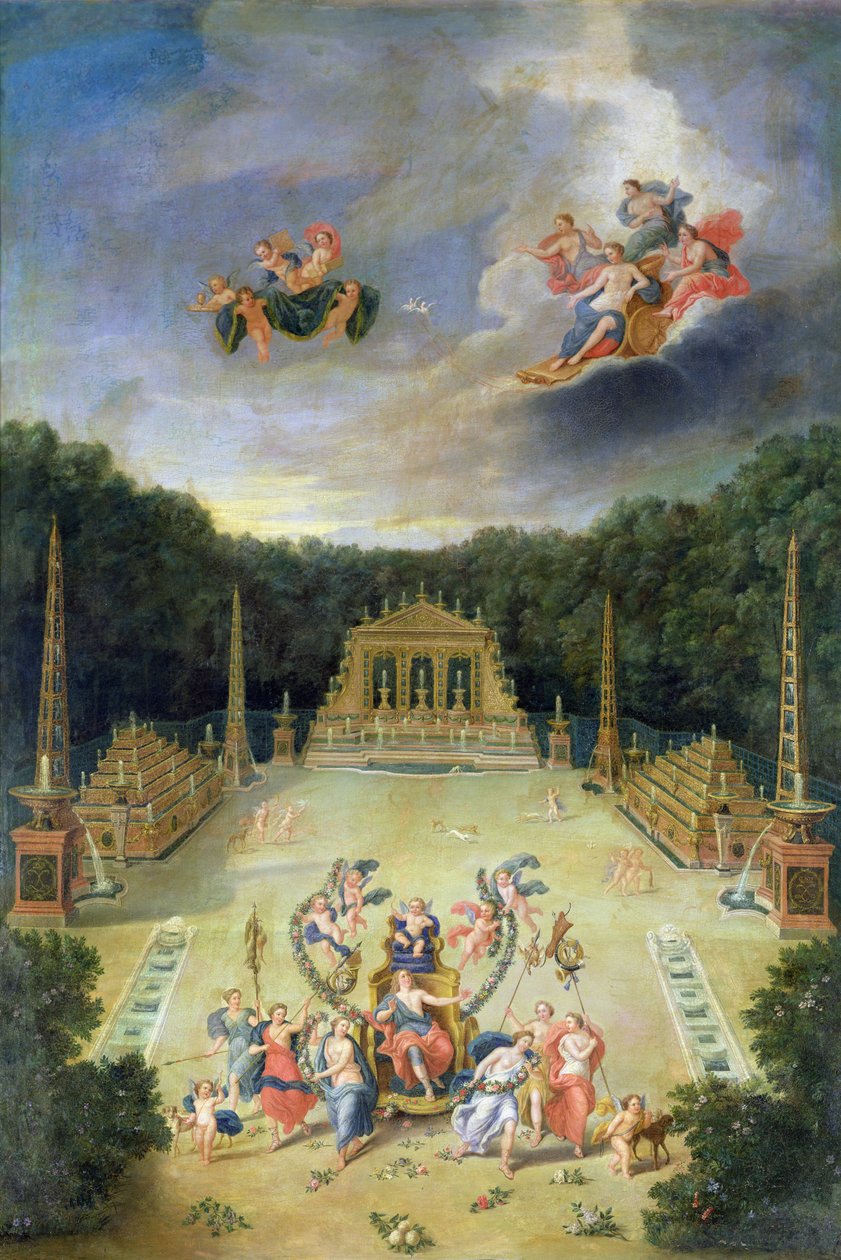 A versailles-i ligetek. Diadalív alkotó: Jean the Younger Cotelle