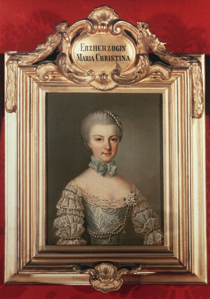 Maria Christine „Maria” főhercegnő (1742-98), I. Ferenc császár (1708-65) és Mária Terézia osztrák császárné (1717-80) lánya 1762 alkotó: Jean Étienne Liotard