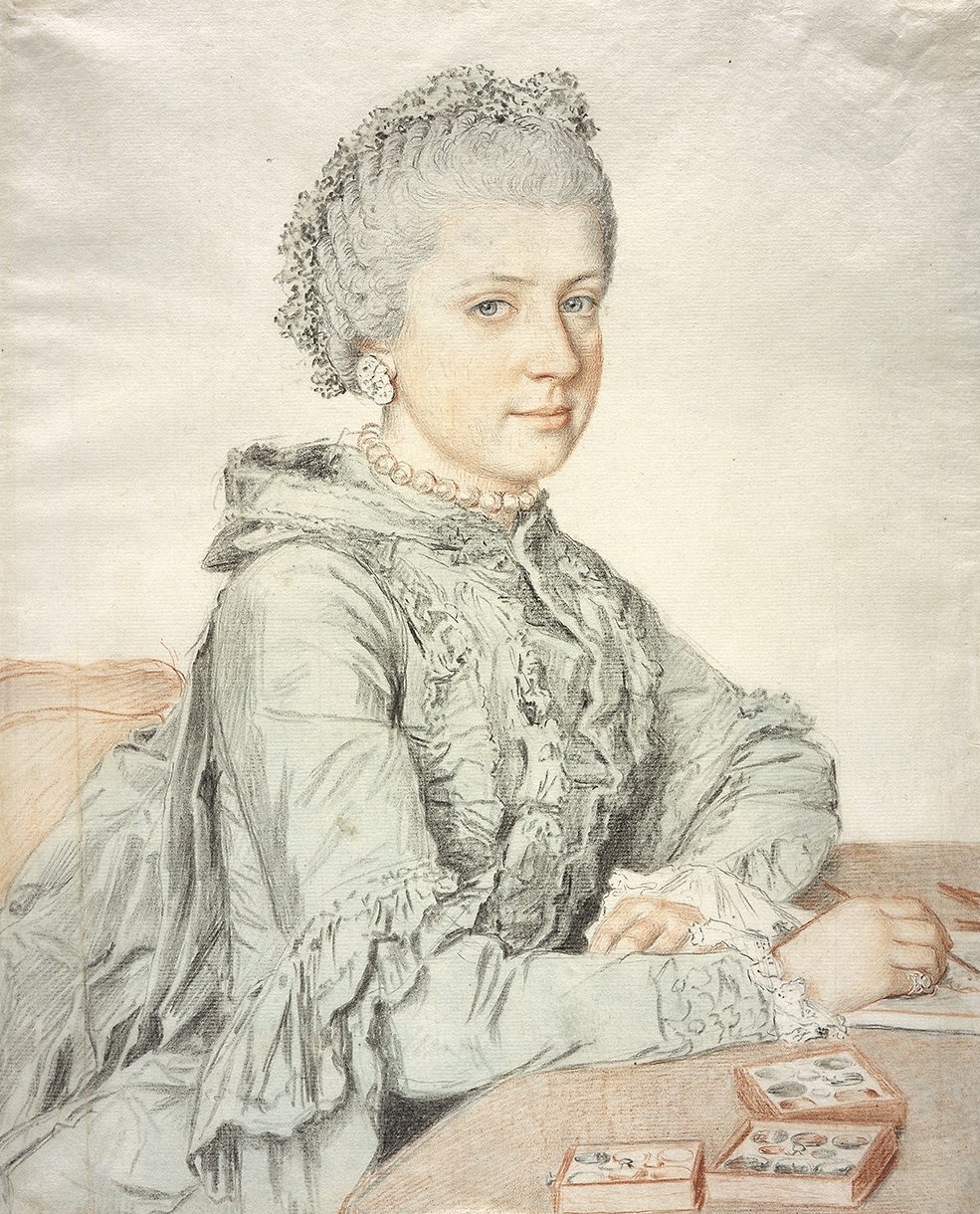 Maria Christina osztrák főhercegnő portréja alkotó: Jean Étienne Liotard