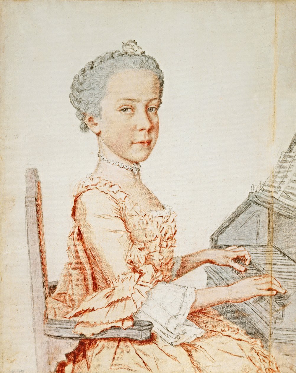 Maria Josepha osztrák főhercegnő portréja alkotó: Jean Étienne Liotard