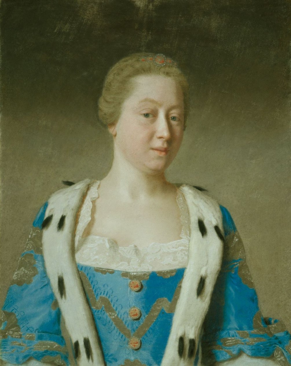 Augusta, walesi hercegnő portréja alkotó: Jean Étienne Liotard
