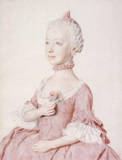 Az osztrák Maria Carolina portréja alkotó: Jean Étienne Liotard