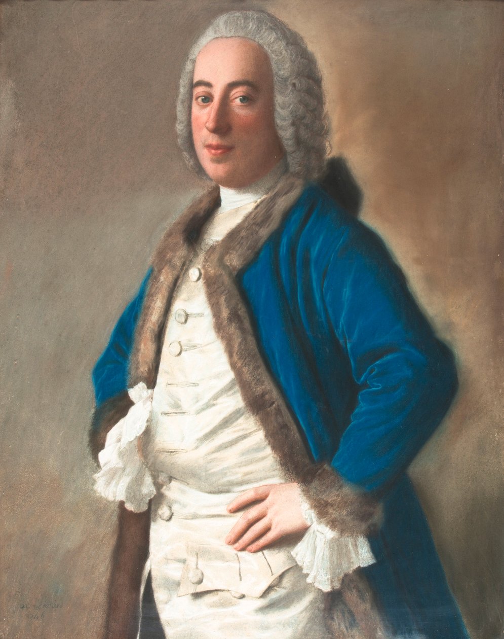 Monsieur Boère, genovai kereskedő arcképe alkotó: Jean Étienne Liotard