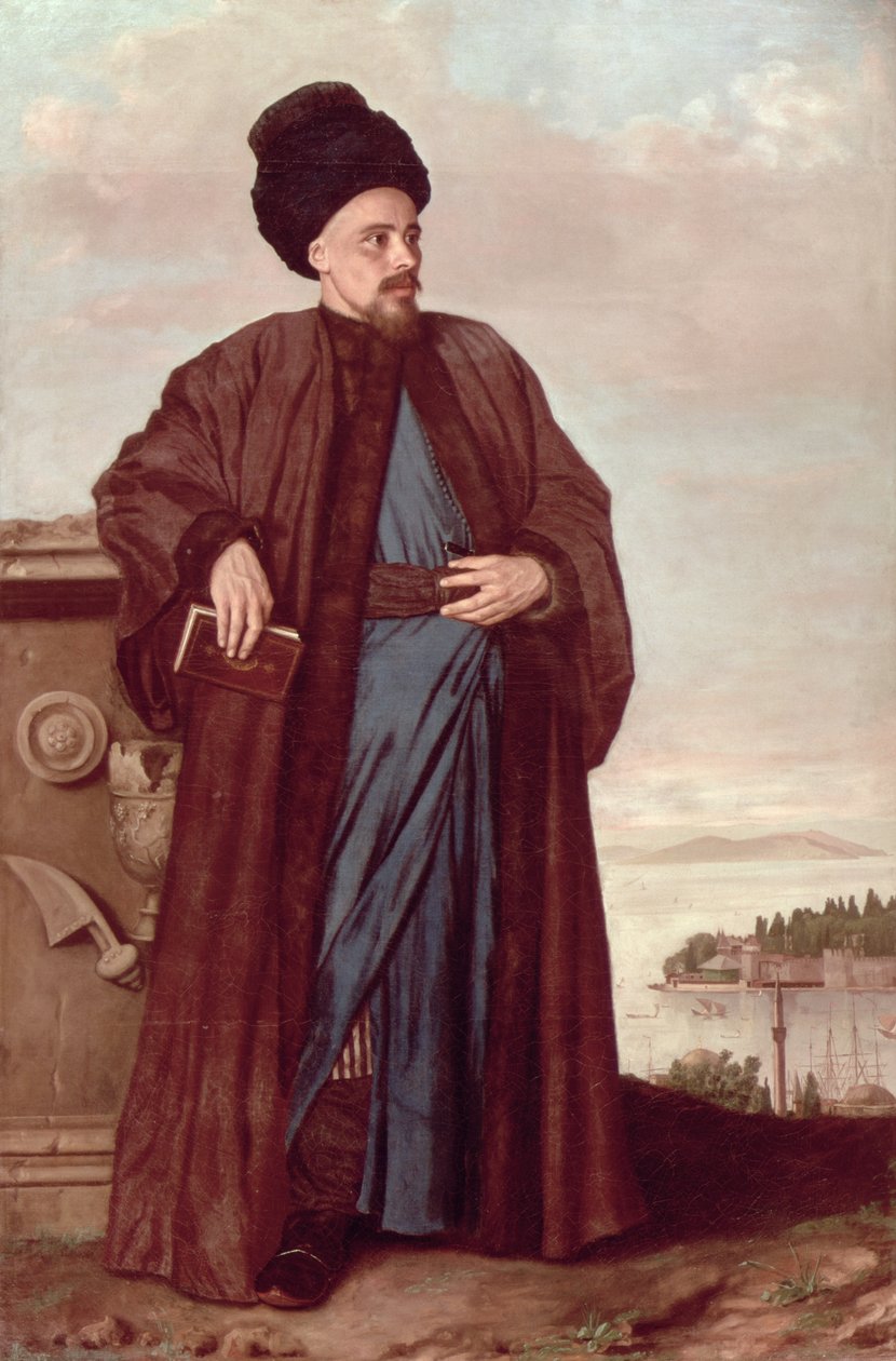 Richard Pococke keleti viseletben, 1738 alkotó: Jean Étienne Liotard