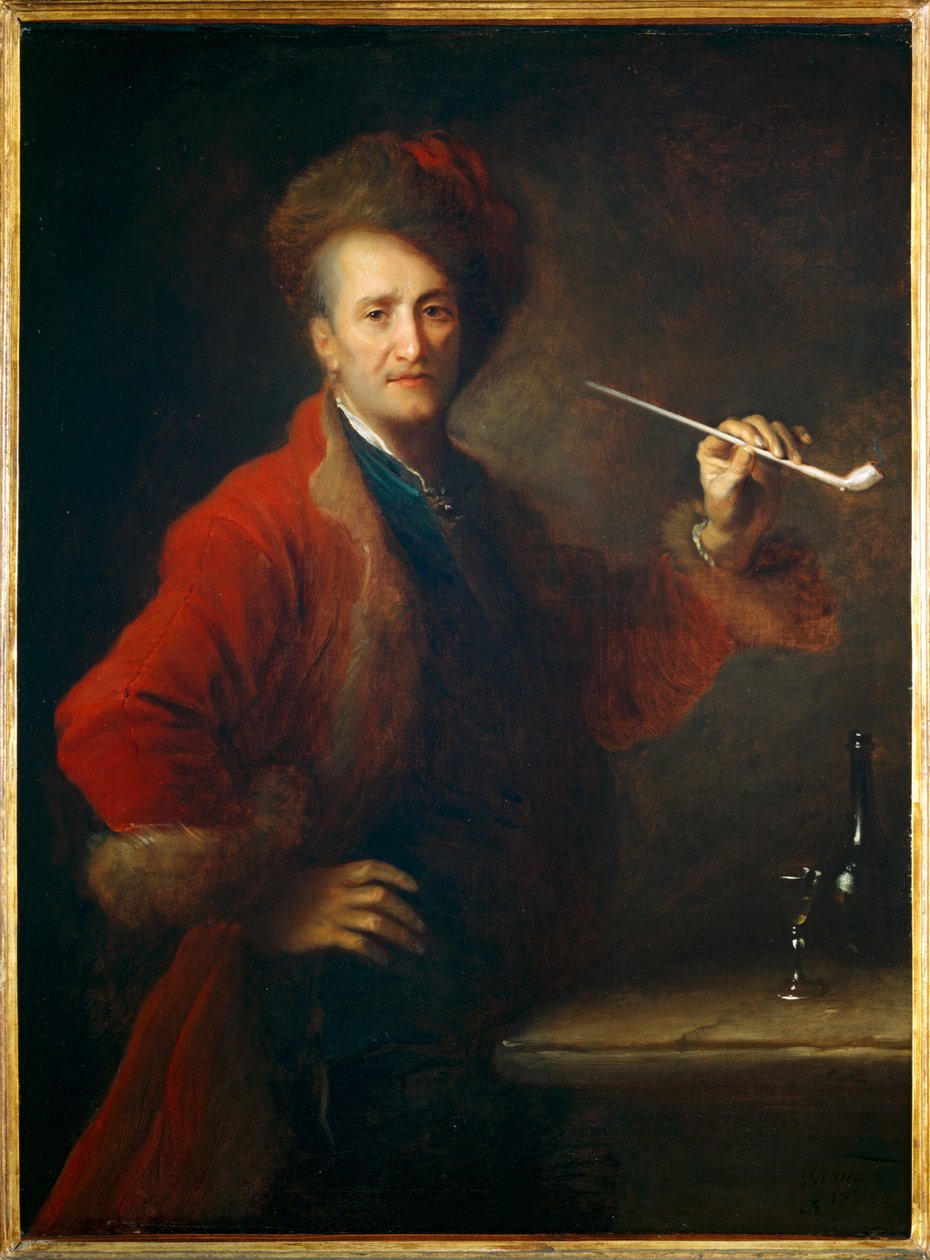 Portrait of a man in Polish clothing, a pipe in his hand - Portrait d