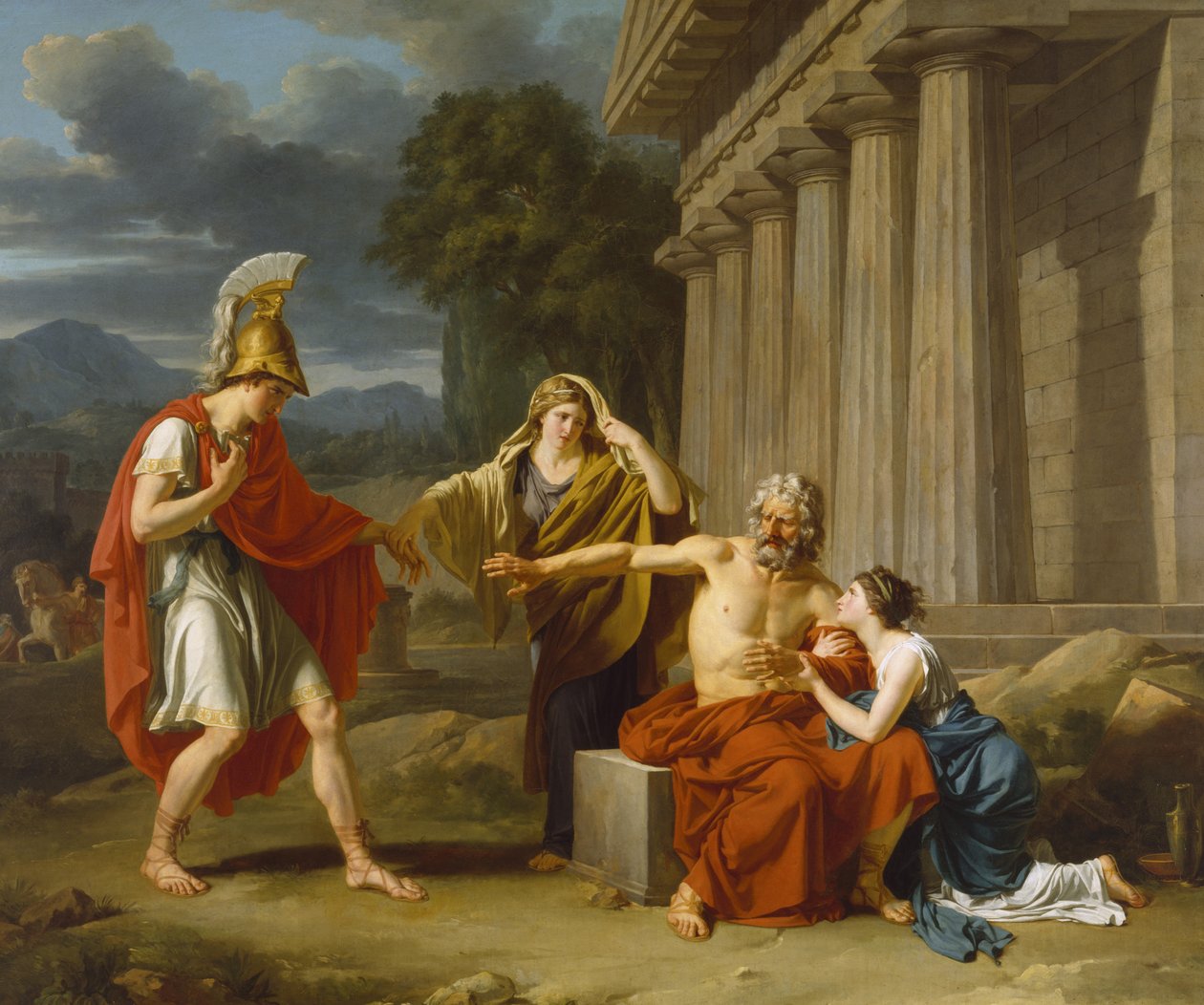 Oidipusz Colonusnál alkotó: Jean Antoine Théodore Giroust