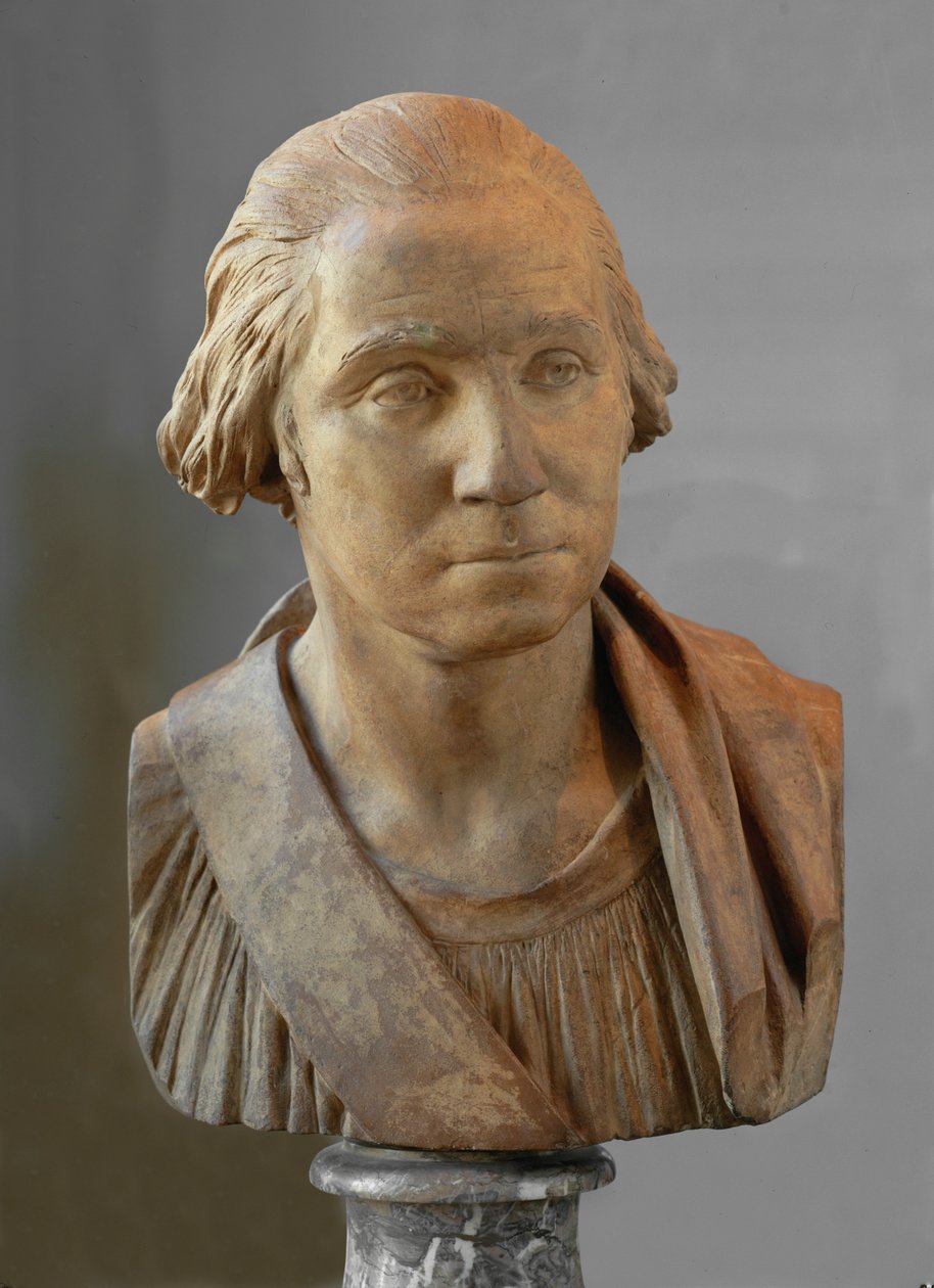 George Washington, az Egyesült Államok első elnöke... alkotó: Jean Antoine Houdon